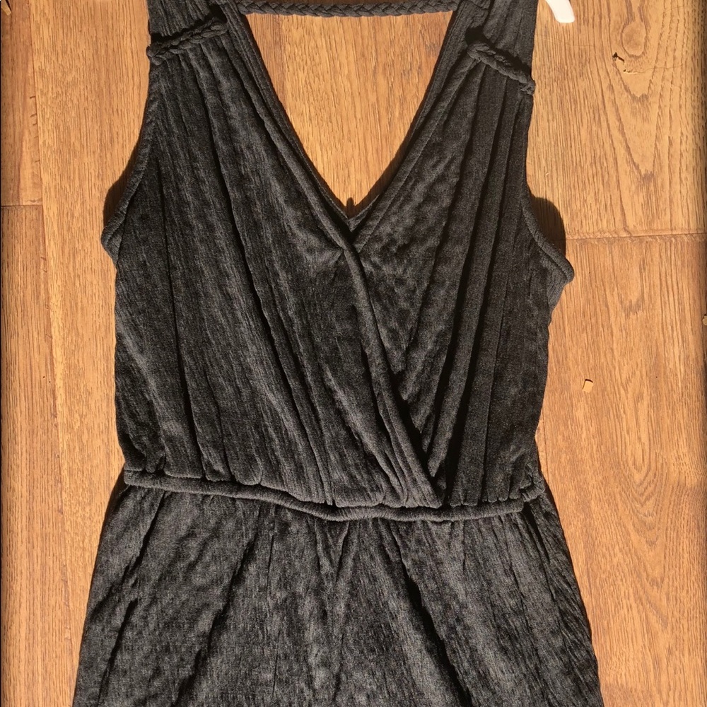 A soft black romper